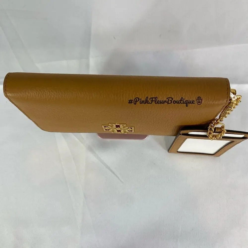 #TORY BURCH Britten Zip Continental Tiramisu NWT